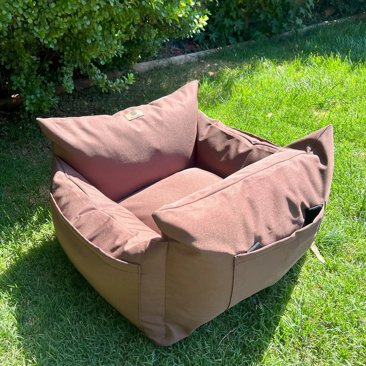 Bolso Transportador 2 en 1 para mascotas Modelo café impermeable