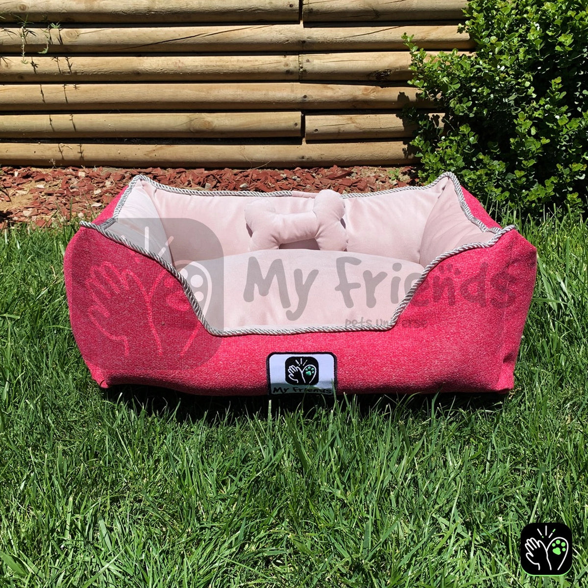 Cama de mascota diseño "Fucsia/rosada"