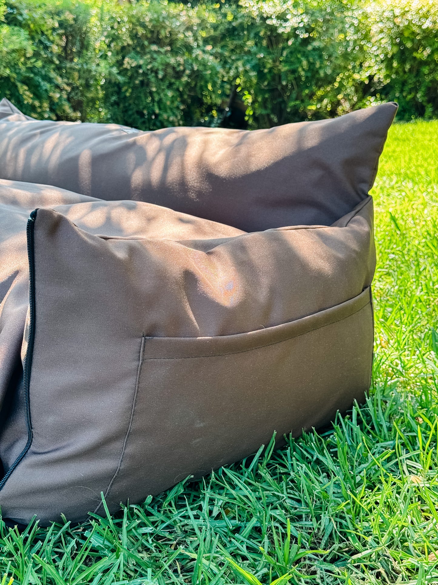 Bolso y cama de mascota para la maleta del vehículo color café impermeable