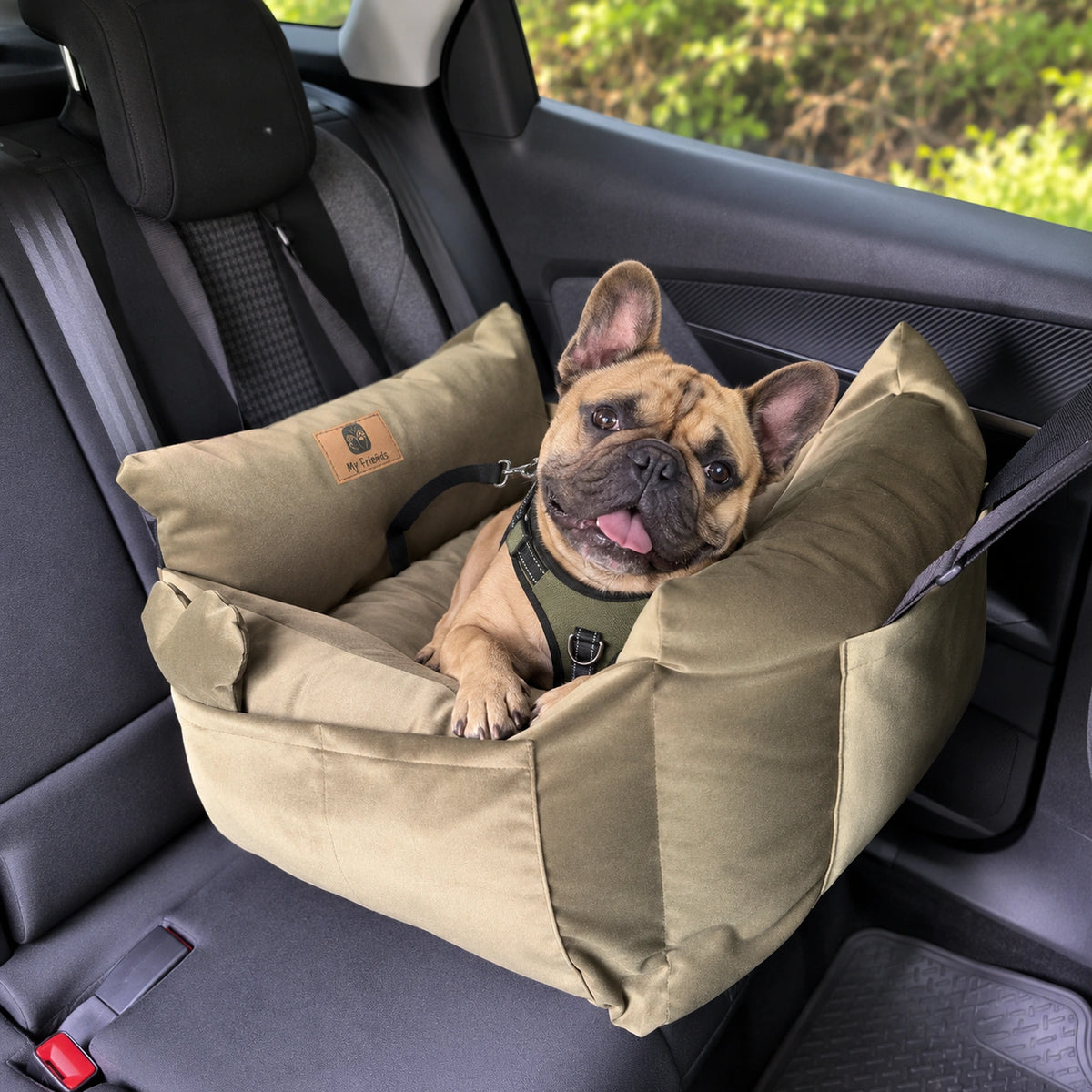 Bolso Transportador 2 en 1 para mascotas Modelo Verde Musgo