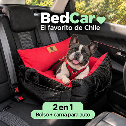Bolso Transportador 2 en 1 para mascotas Modelo Negro/Rojo
