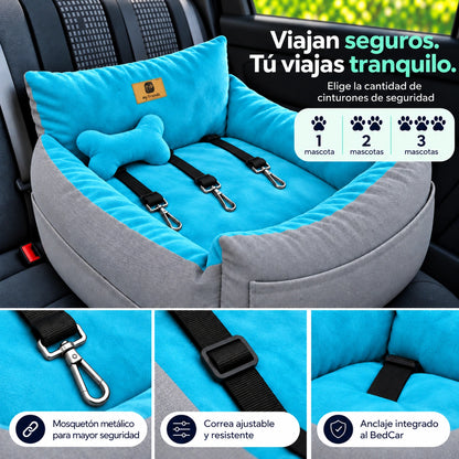 Bolso Transportador 2 en 1 para mascotas Modelo Gris/Calipso