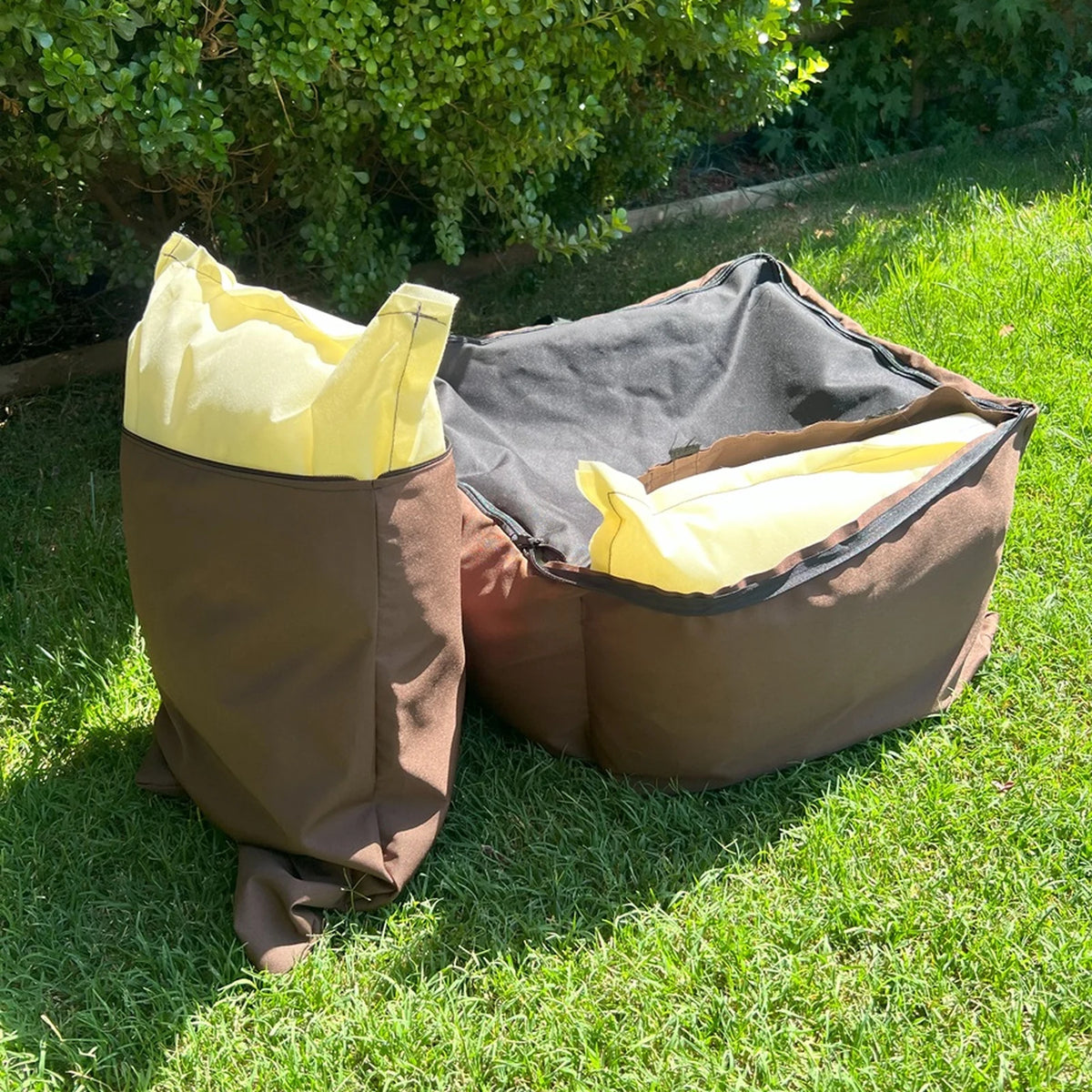Bolso Transportador 2 en 1 para mascotas Modelo café impermeable