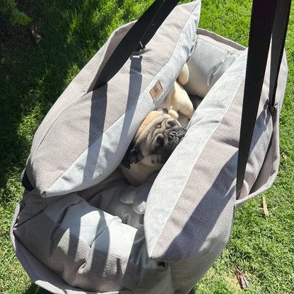 Bolso Transportador 2 en 1 para mascotas Modelo Gris/Gris