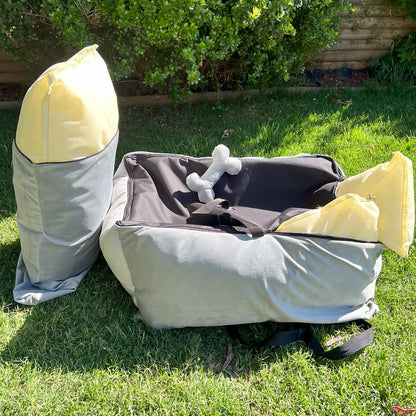 Bolso Transportador 2 en 1 para mascotas Modelo Gris/Gris