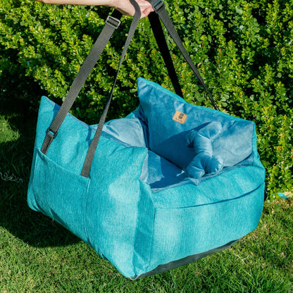 Bolso Transportador 2 en 1 para mascotas Modelo Turquesa