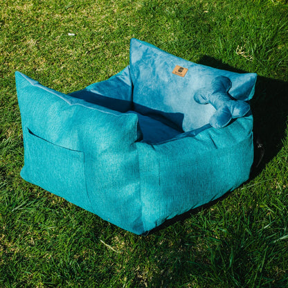 Bolso Transportador 2 en 1 para mascotas Modelo Turquesa