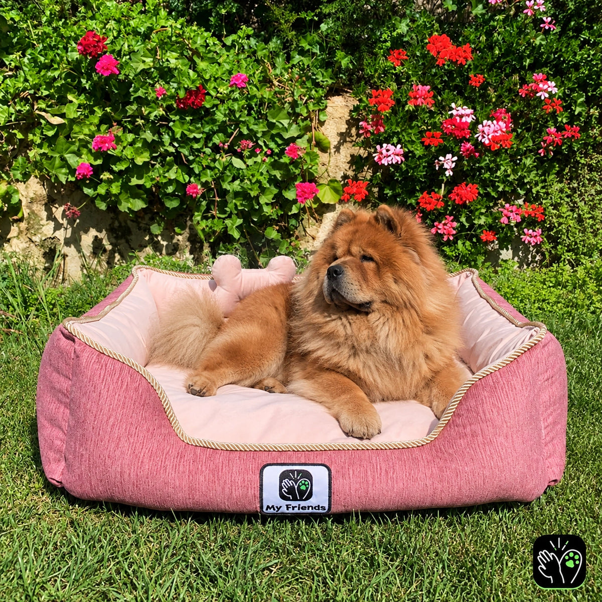 Cama de mascota diseño "rosada"
