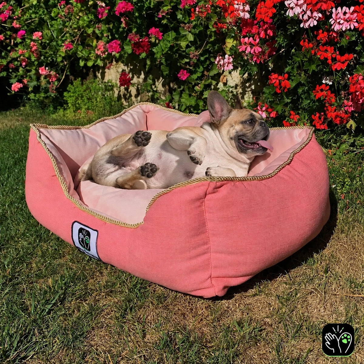 Cama de mascota diseño "Rosada"