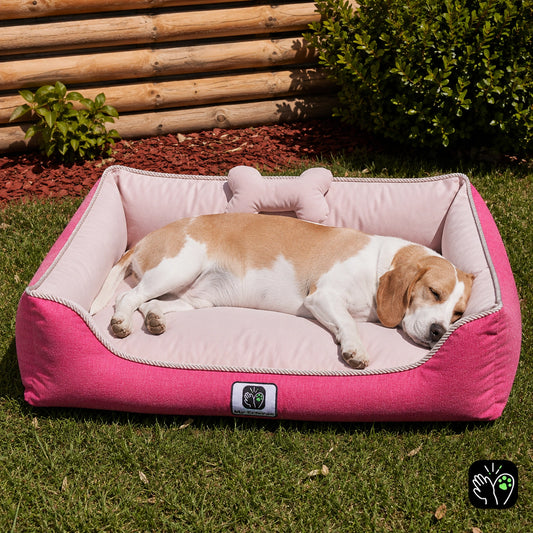Cama de mascota diseño "Fucsia/rosada"