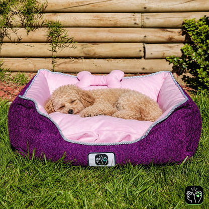 Cama de mascota diseño "Lila/rosada"