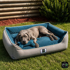 Cama de mascota diseño "Gris/verde oscuro