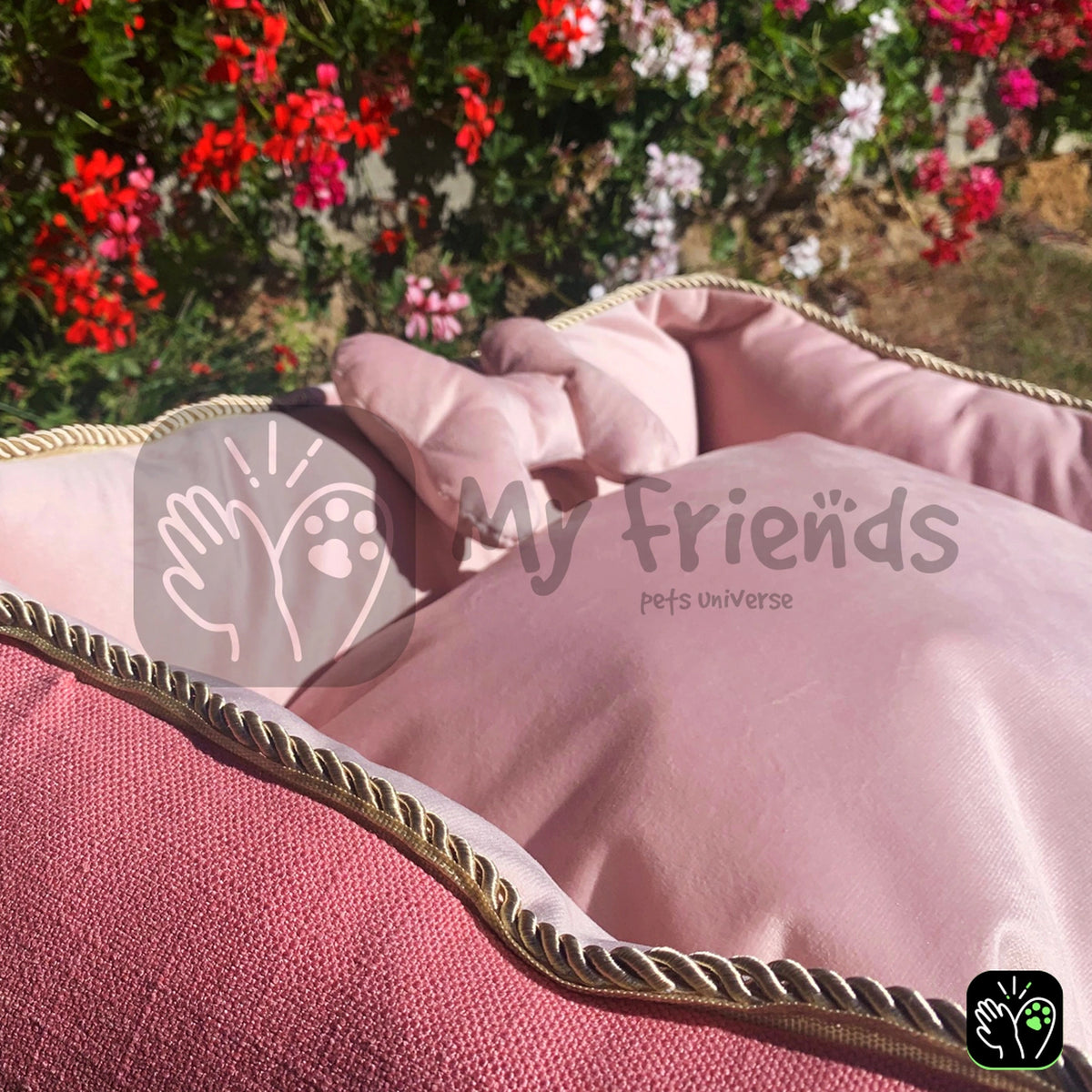 Cama de mascota diseño "rosada"