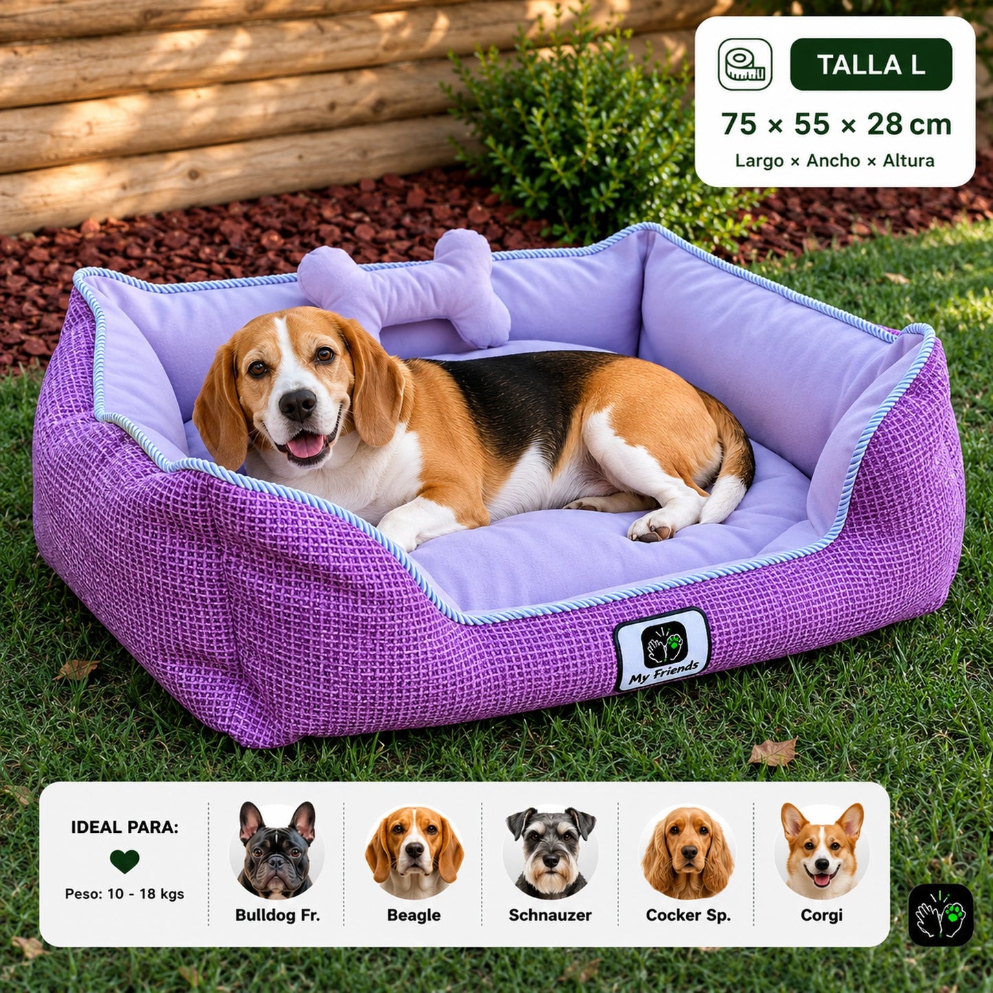 Cama de mascota diseño "Pink"
