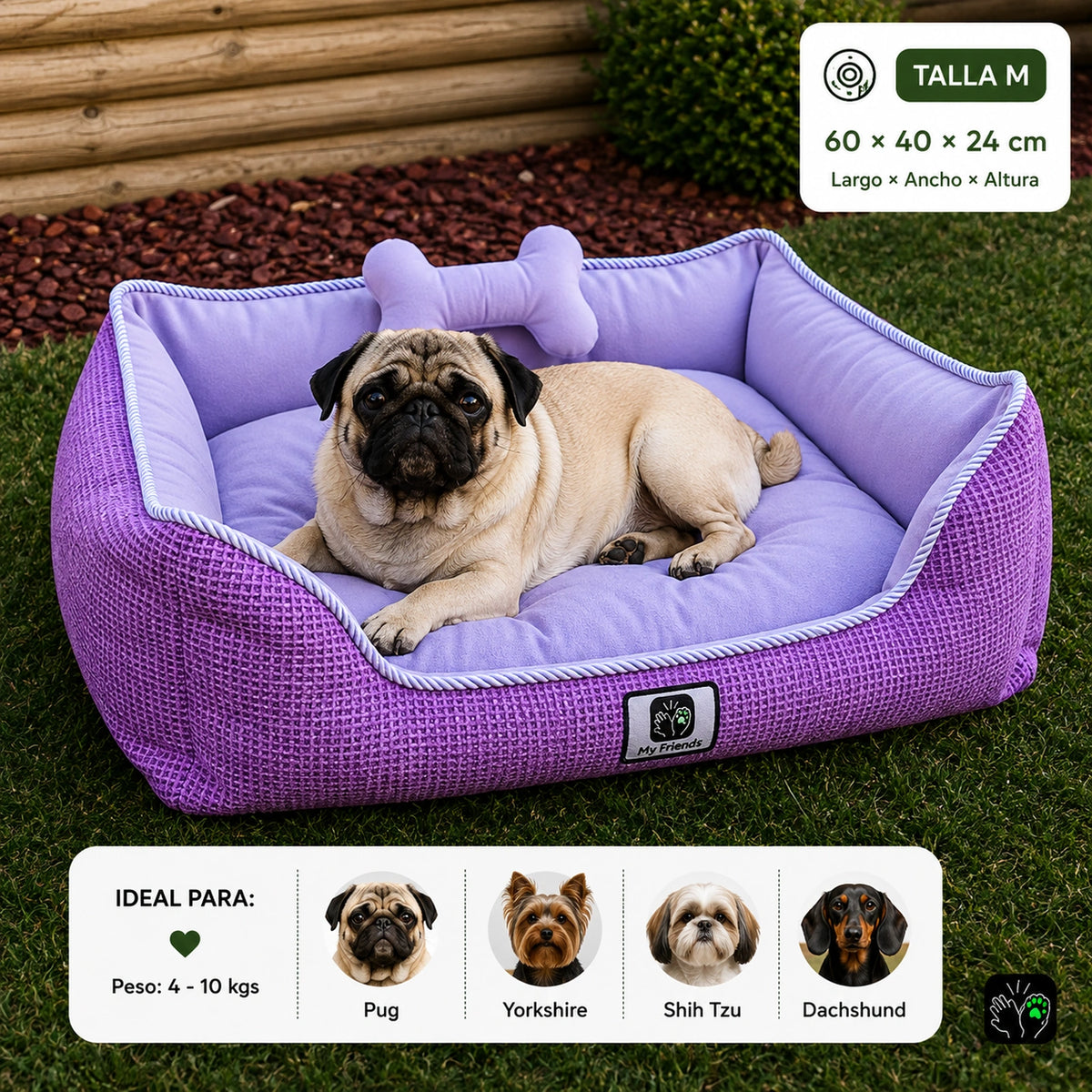 Cama de mascota diseño "Pink"