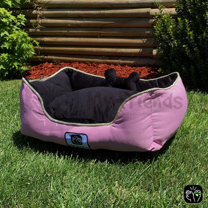 Cama de mascota diseño "Rosado/negro"