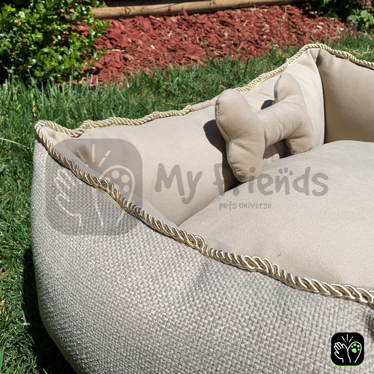 Cama de mascota diseño "Beige completa"
