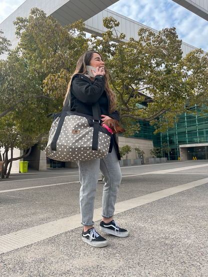 Petbag diseño puntos blancos