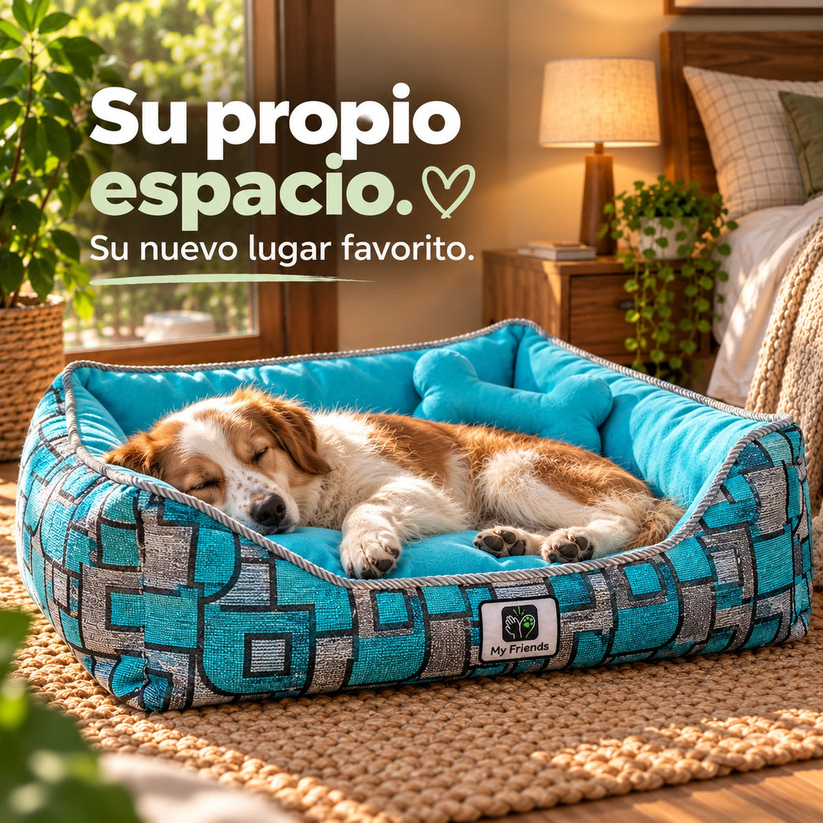 Cama de mascota diseño "Calipso cuadros/calipso"