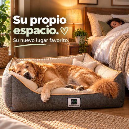Cama premium para mascotas  "Gris/beige"