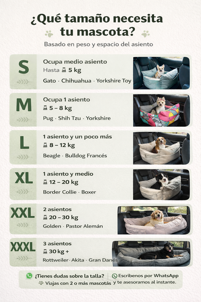 Bolso Transportador 2 en 1 para mascotas Modelo Beige/Rosado