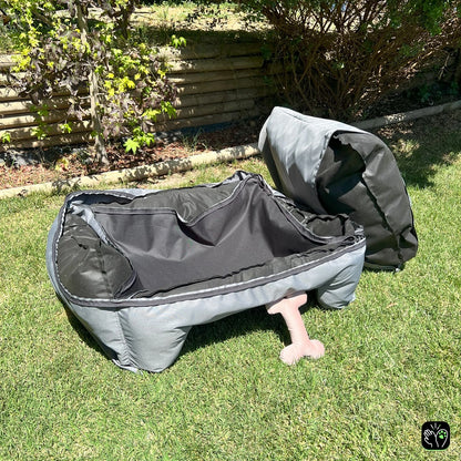 Cama de mascota gris  impermeable totalmente desmontable
