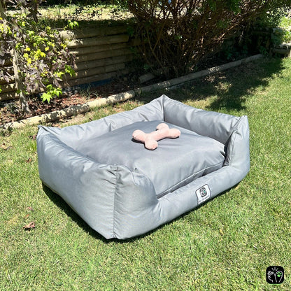 Cama de mascota gris  impermeable totalmente desmontable