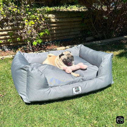 Cama de mascota gris  impermeable totalmente desmontable