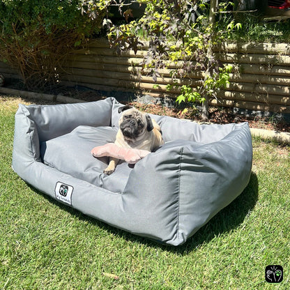 Cama de mascota gris  impermeable totalmente desmontable