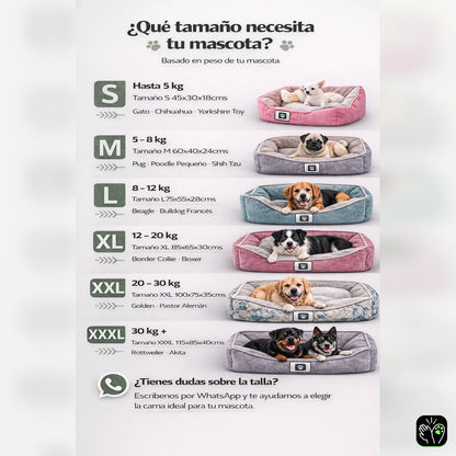 Cama de mascota café impermeable totalmente desmontable