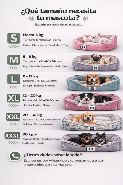 Cama de mascota diseño "rosada"