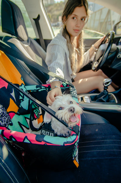 Transportador de mascota modelo Psicodelico