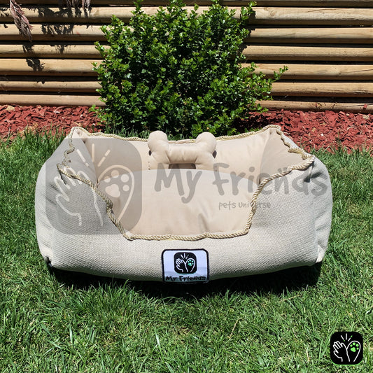 Cama de mascota diseño "Beige completa"