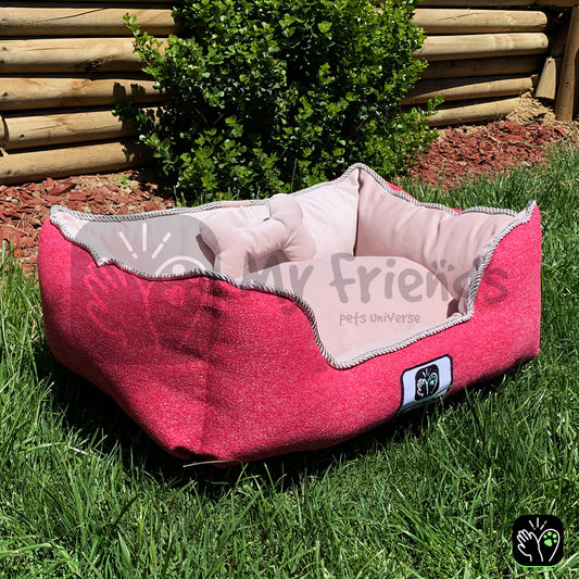 Cama de mascota diseño "Fucsia/rosada"
