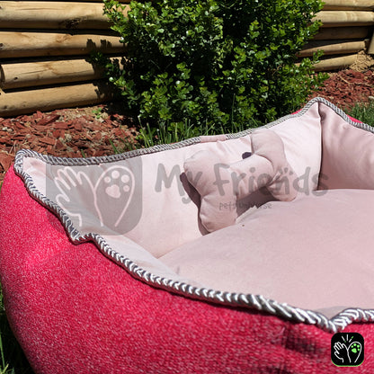 Cama de mascota diseño "Fucsia/rosada"