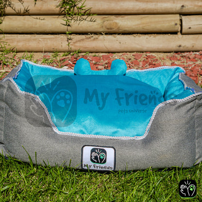 Cama de mascota diseño "gris/calipso"