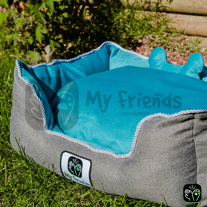 Cama de mascota diseño "gris/calipso"