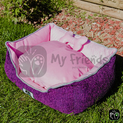 Cama de mascota diseño "Lila/rosada"