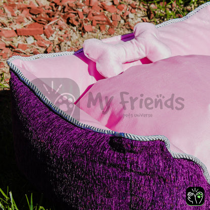 Cama de mascota diseño "Lila/rosada"