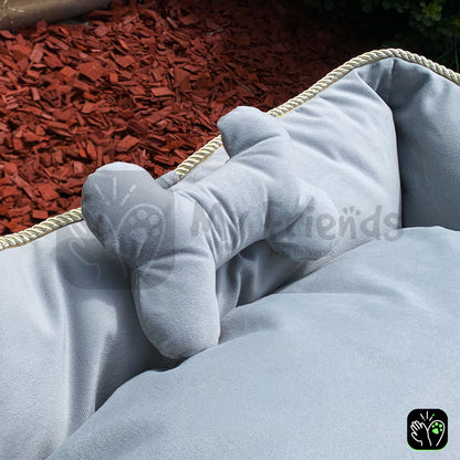 Cama de mascota diseño "Rosado/gris"