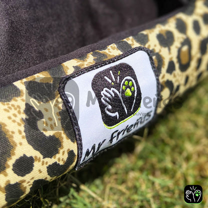 Cama de mascota diseño "Animal print/negro"